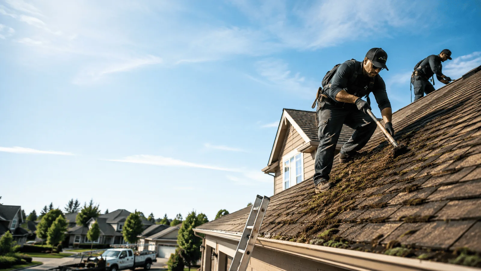 Roof Moss Removal in Mystic, CT near me